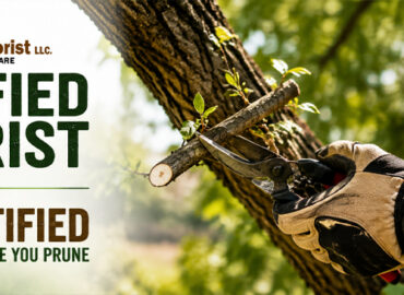 Certified arborist pruning a tree in Tampa Bay